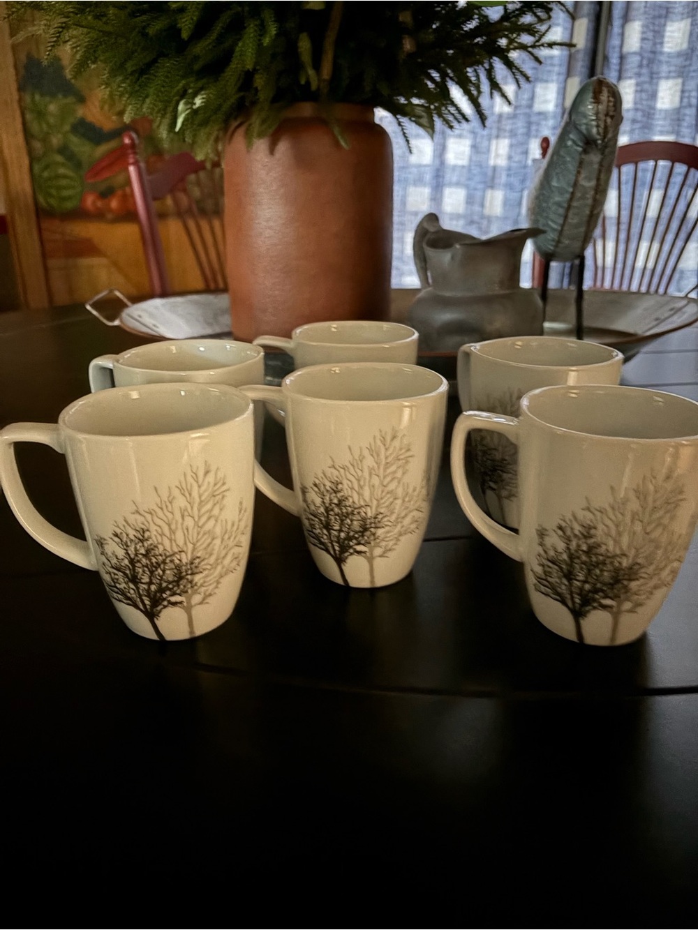 Corning Corelle Timber Woods Porcelain Mugs (Set of 6)